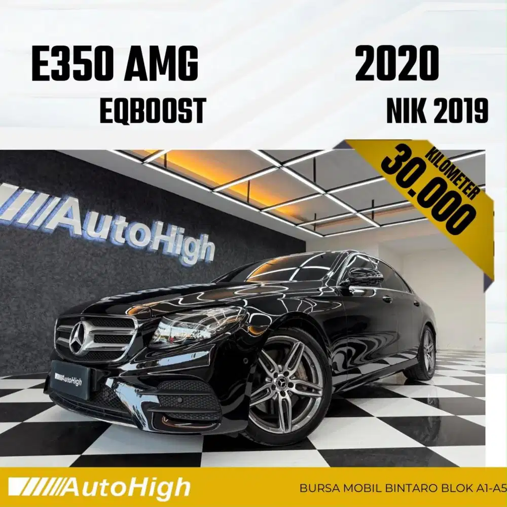 DP10% [Km30.000] E350 AMG EQ Boost 2019 Black Reg 2020 #AUTOHIGH