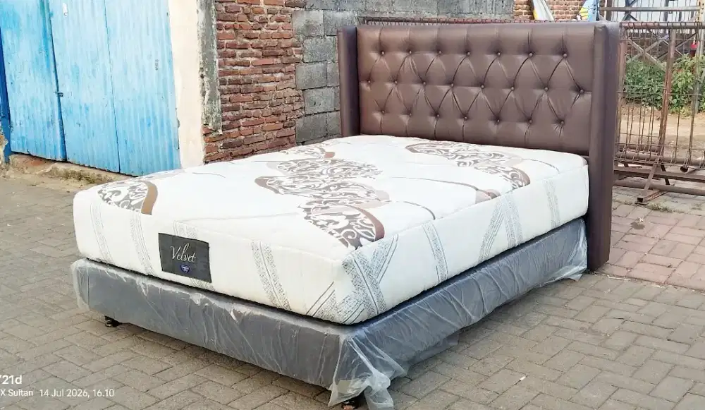 Spring air Velvet set dipan therapedic uk 160