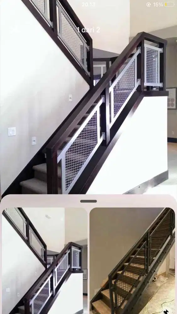 Raling tangga dan balkon
