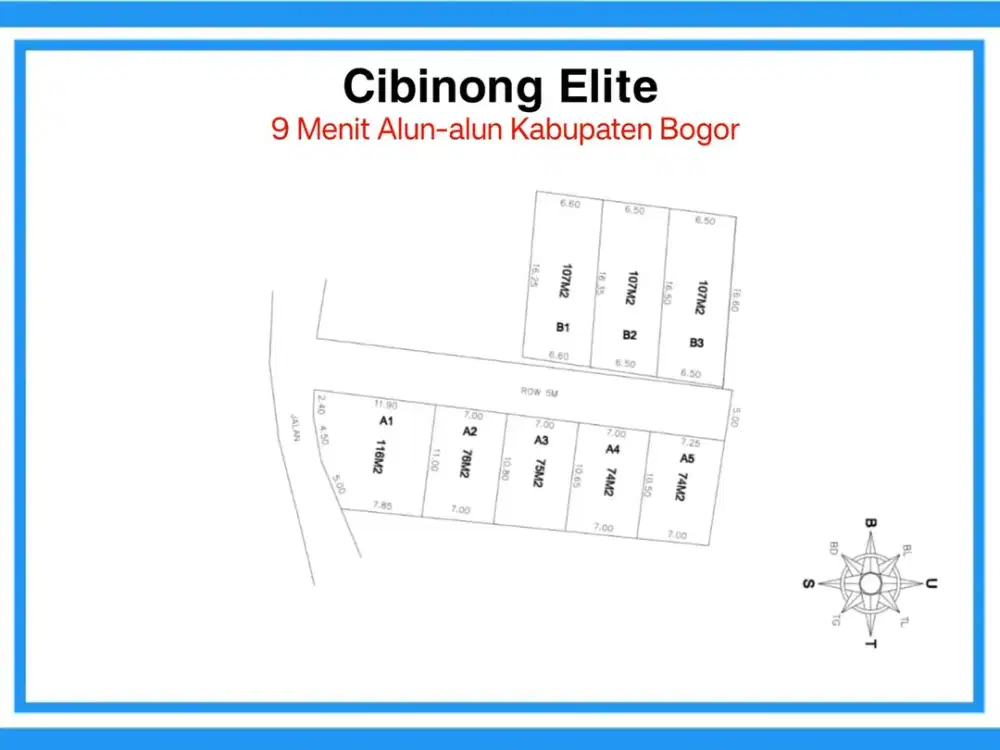 Kavling Murah Strategis 8 Menit Cibinong City Mall