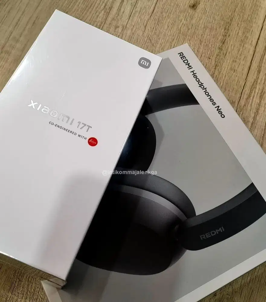 Xiaomi 17T black 12/512 free Headphones Neo (baru)/msi