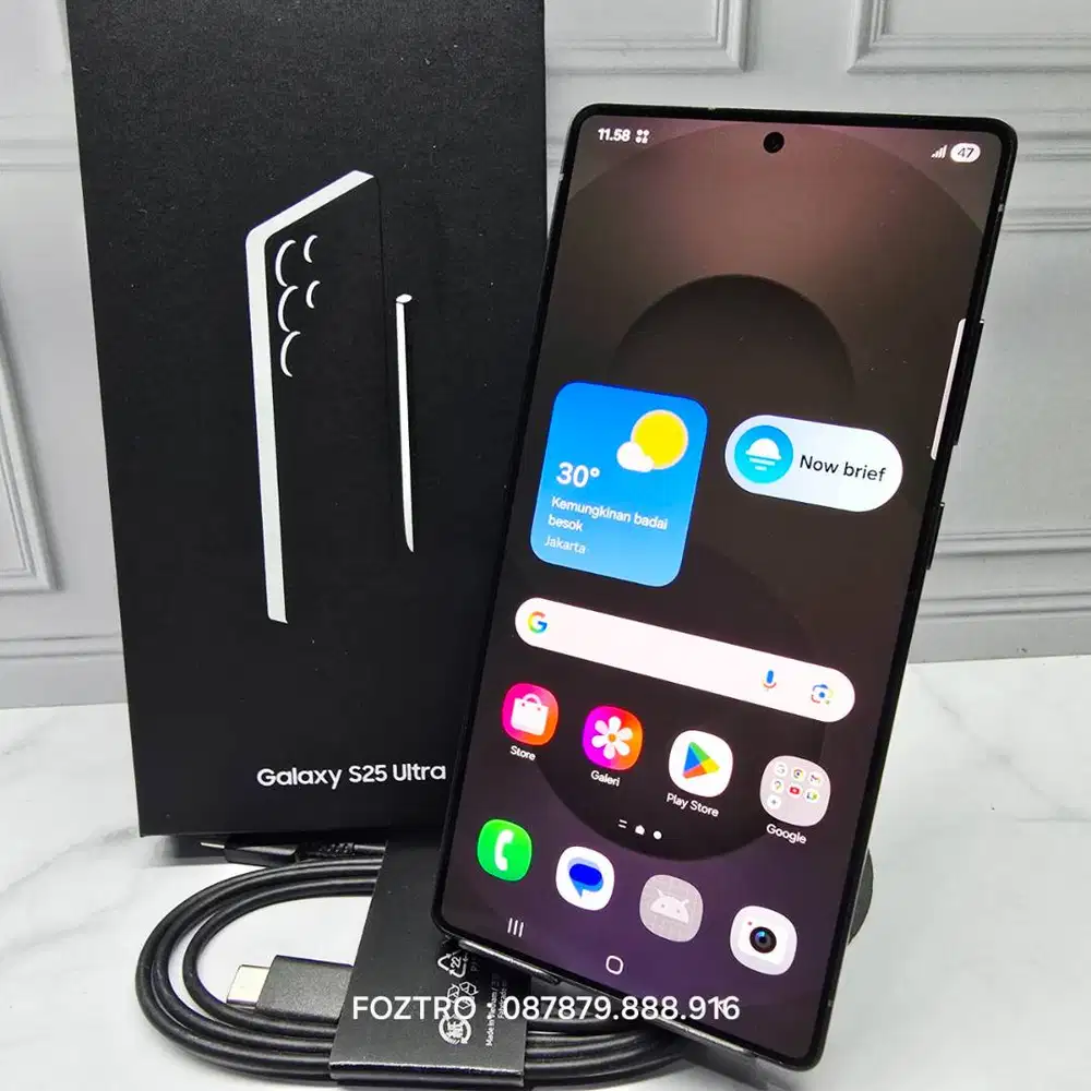 Samsung Galaxy S25 Ultra 12/512GB JetBlack Like New Resmi SEIN Fullset