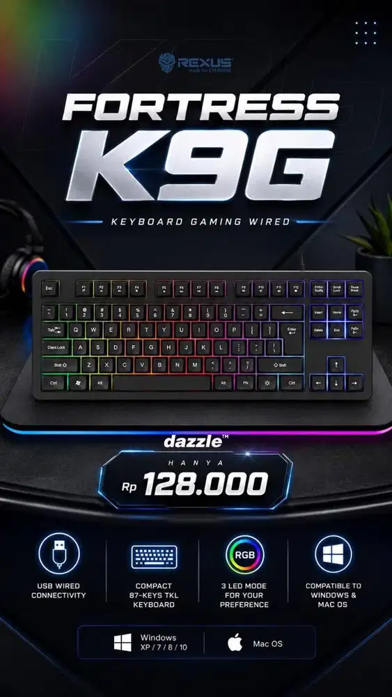 Keyboard Fortress K9G rexus