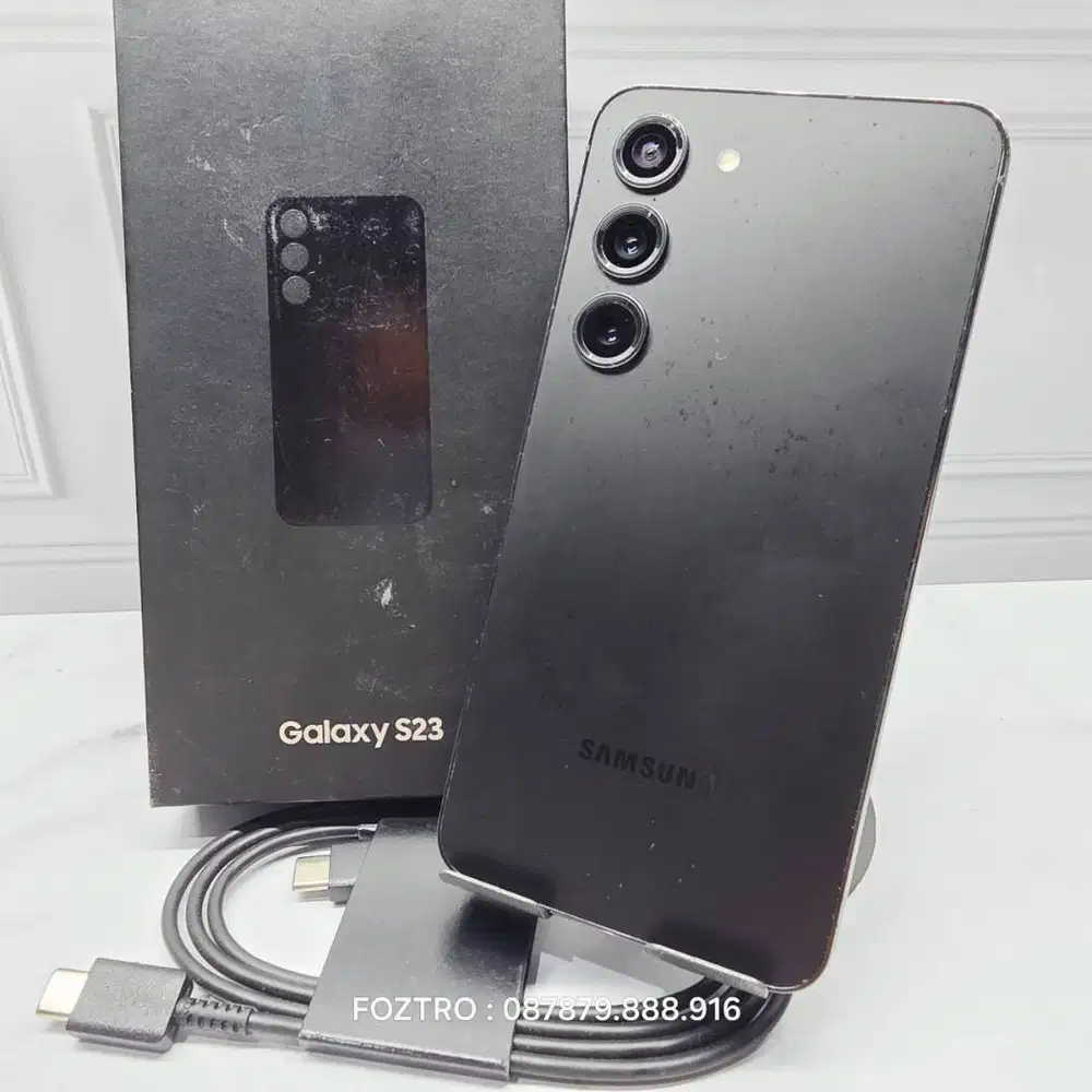 Samsung Galaxy S23 8/256GB Black Resmi SEIN Fullset No Minus