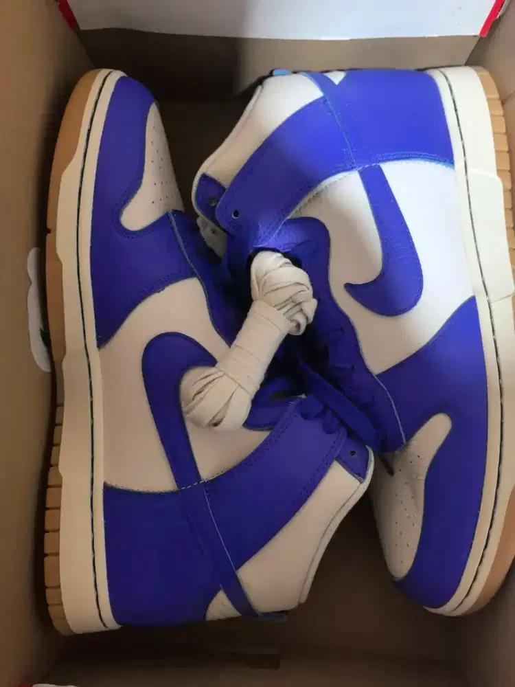Sepatu Nike Dunk High Retro Blue-Pale Ivory