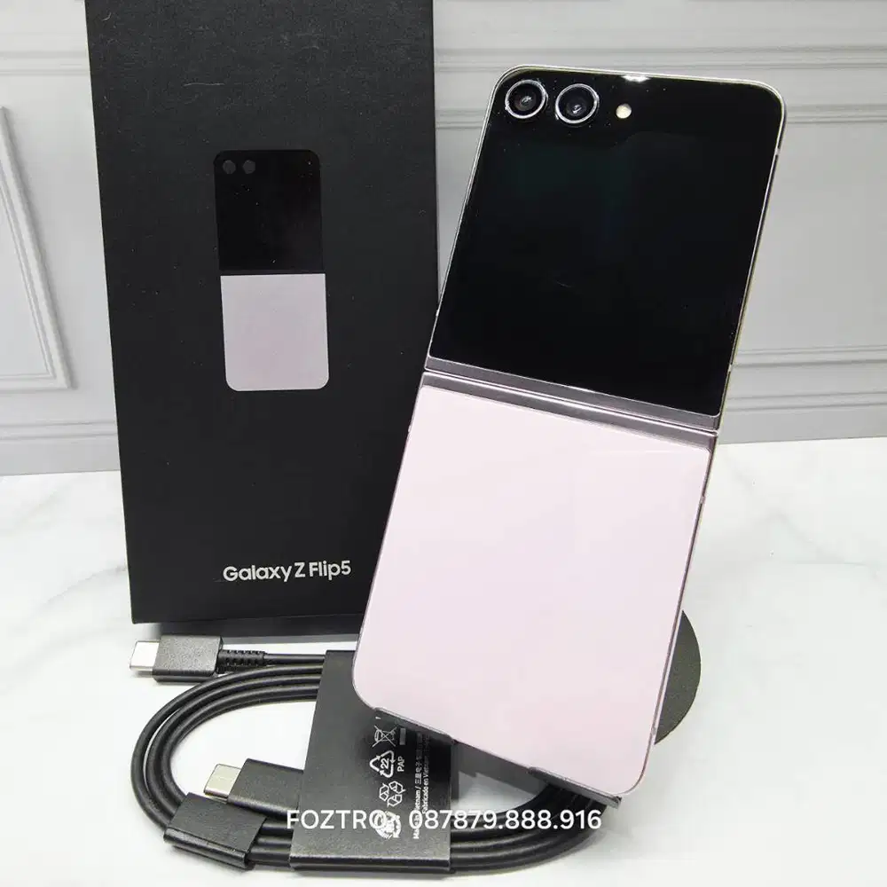 Samsung Galaxy Z Flip 5 8/256GB Lavender Resmi SEIN Fullset No Minus