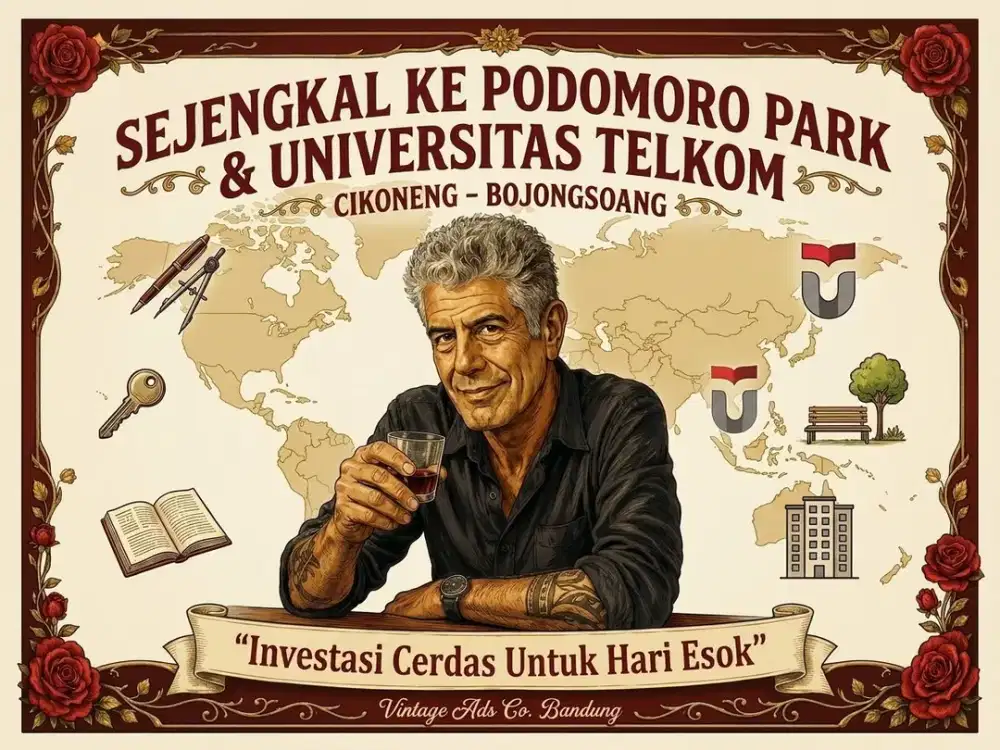 JUAL TANAH DI CIKONENG, BOJONGSOANG, KABUPATEN BANDUNG.