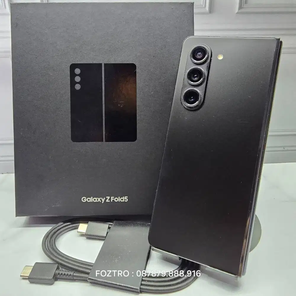 Samsung Galaxy Z Fold 5 12/256GB Black Resmi SEIN Mulus Fullset