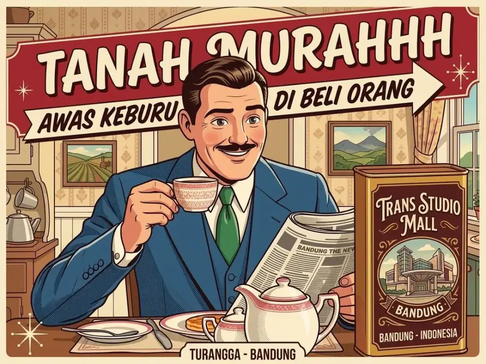 JUAL TANAH DI TURANGGA, BUAH BATU, BATUNUNGGAL, BANDUNG KOTA.