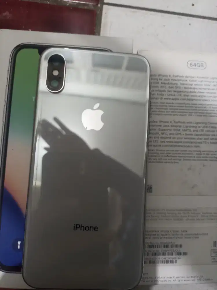 iPhone x 64 gb ibox silver fullsett