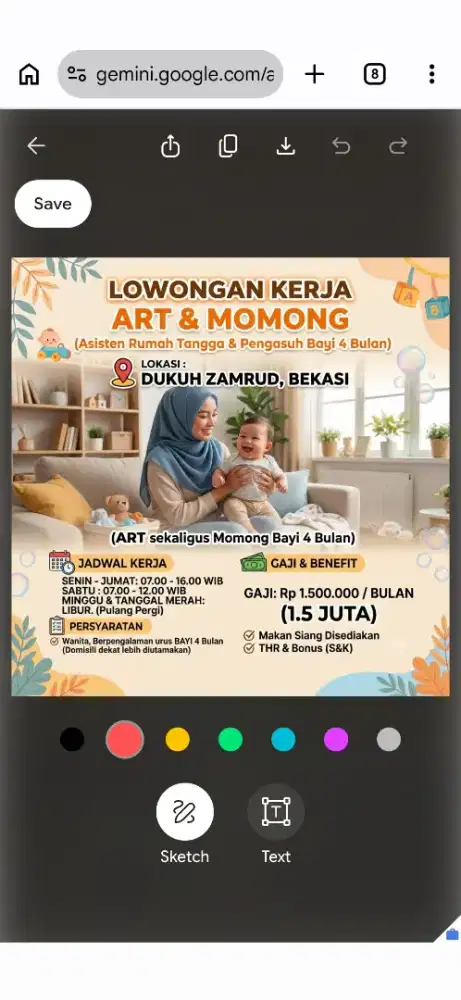 Dibutuhkan ART sekaligus  MOMONG
