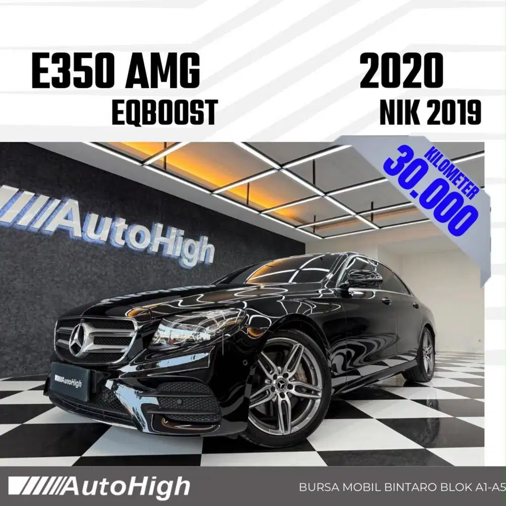 DP10% [Km30.000] E350 AMG EQ Boost 2019 Black Reg 2021 #AUTOHIGH