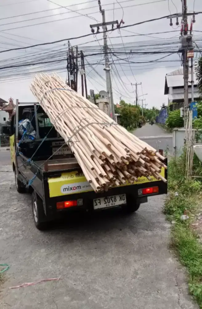 Kayu dolken kupas,ampelas halus.berkualitas