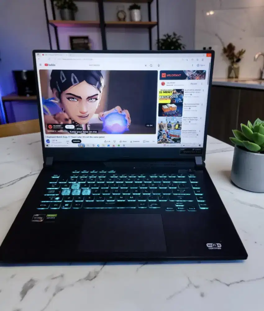 Laptop Super Gaming dan Design Asus ROG Strix G513QE Ryzen 9 Siap COD