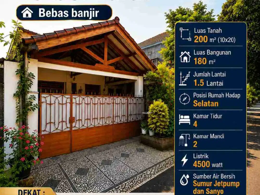Rumah Hitung Tanah Jakapermai Bekasi Barat SHM