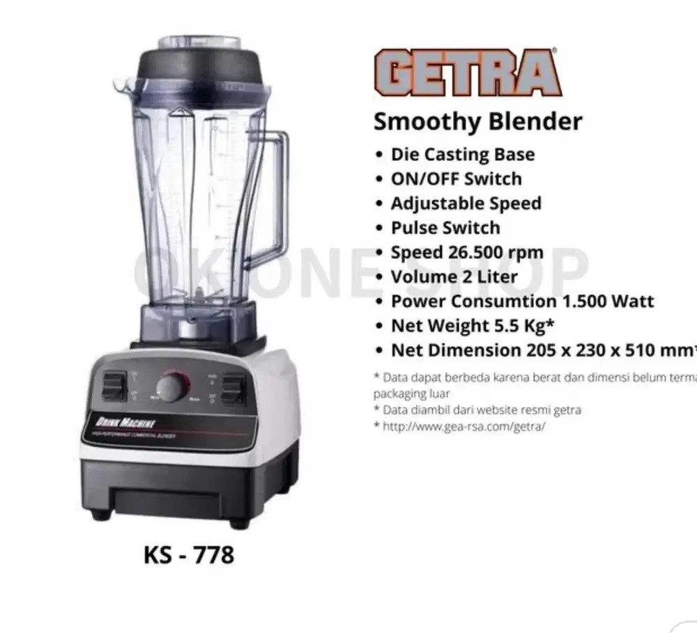 Blender Getra KS778