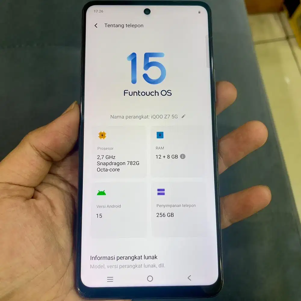 Iqoo z7 ram 12 / 256 resmi fullset original
