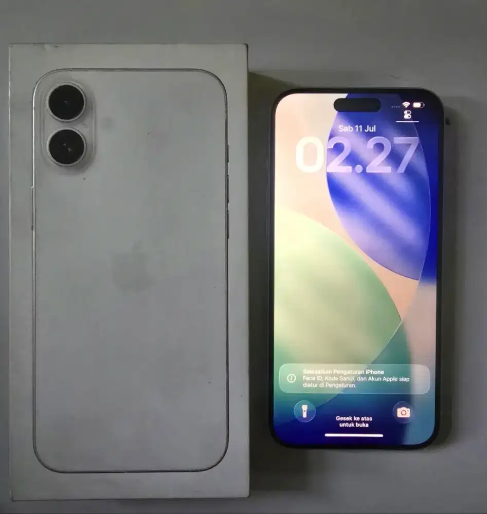 Jual iphone 16plus 128gb ibox bh96 garansi on bulan agustus 2026 nomin