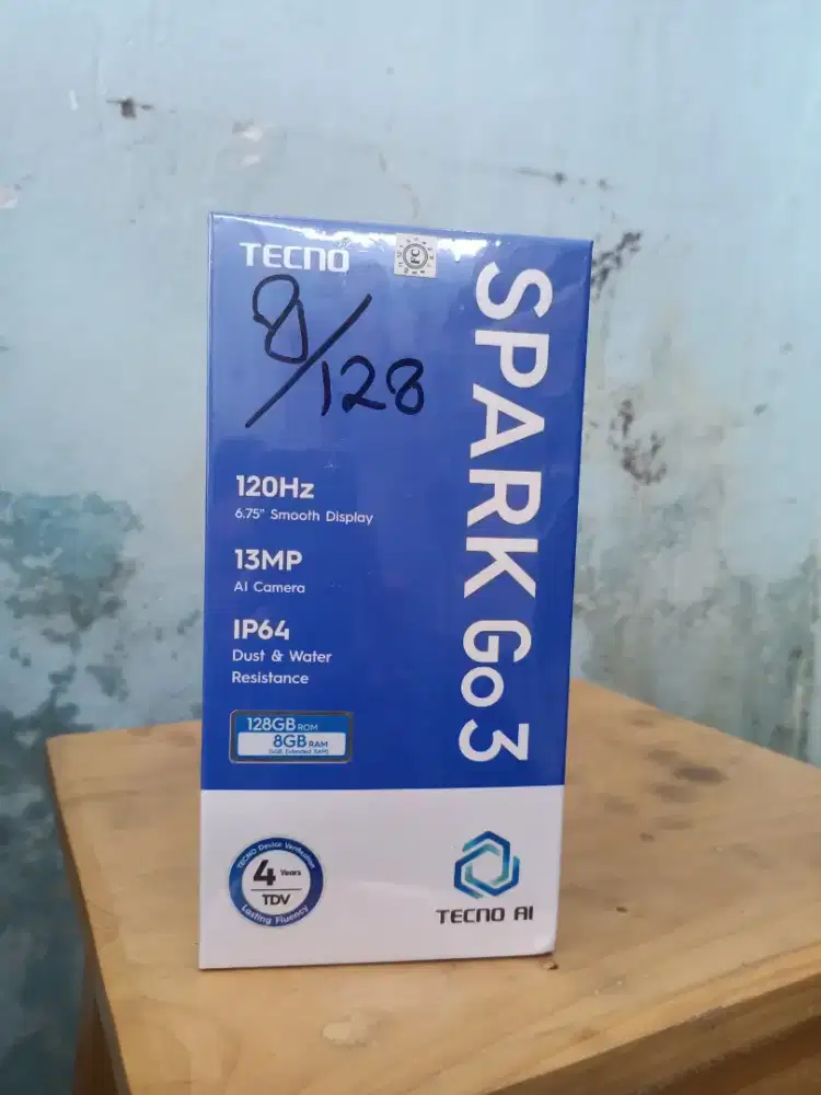 ready TECNO spark GO 3. 4+4/128GB