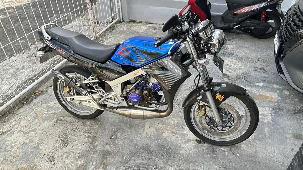 Kawasaki ninja r up ss biru asli full carbon