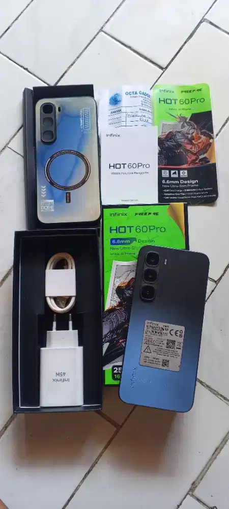infinix hot 60 pro ram 8/256 gb lengkap garansi on