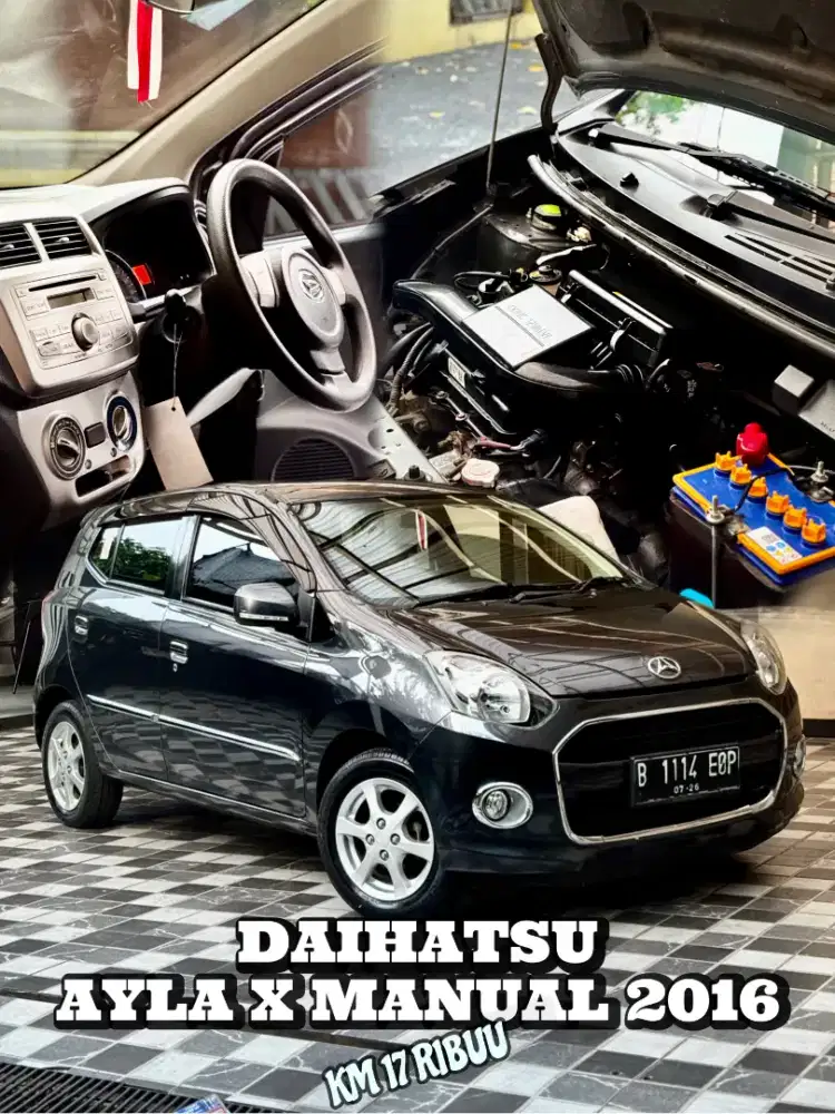 Daihatsu Ayla X MT Manual 2016 Tangan Pertama dari Baru
LOW KM