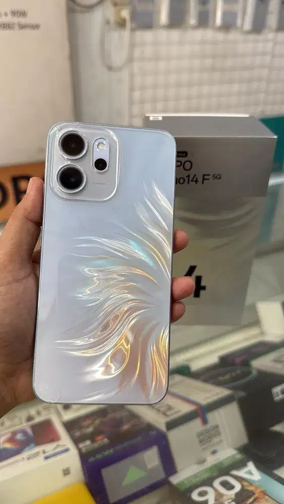 OPPO RENO 14f RAM 12/256 FULLSET BERGARANSI SEDIKIT LECET SUDUT
