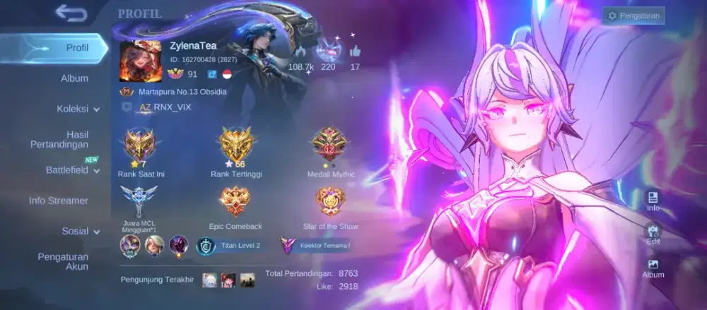 Jual Akun ML nih..