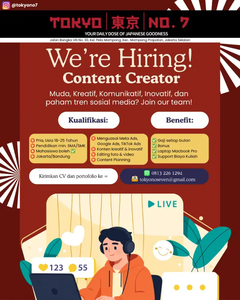 Content Creator & Staf Sosial Media