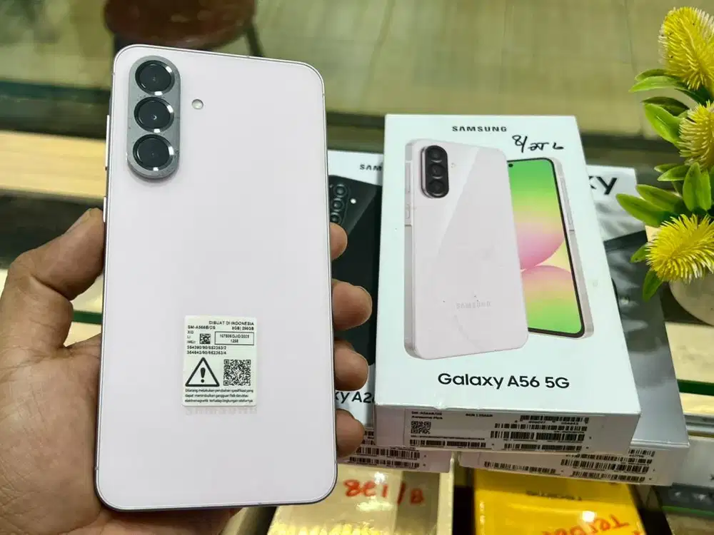 SAMSUNG A56 5G PINK RAM 8/256GB LIKENEW GARANSI RESMI INDONESIA
