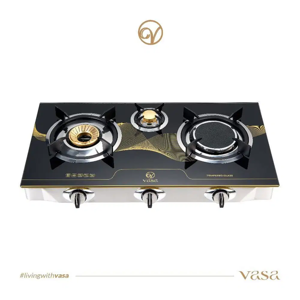 Kompor vasa premium 3 tungku + regulator