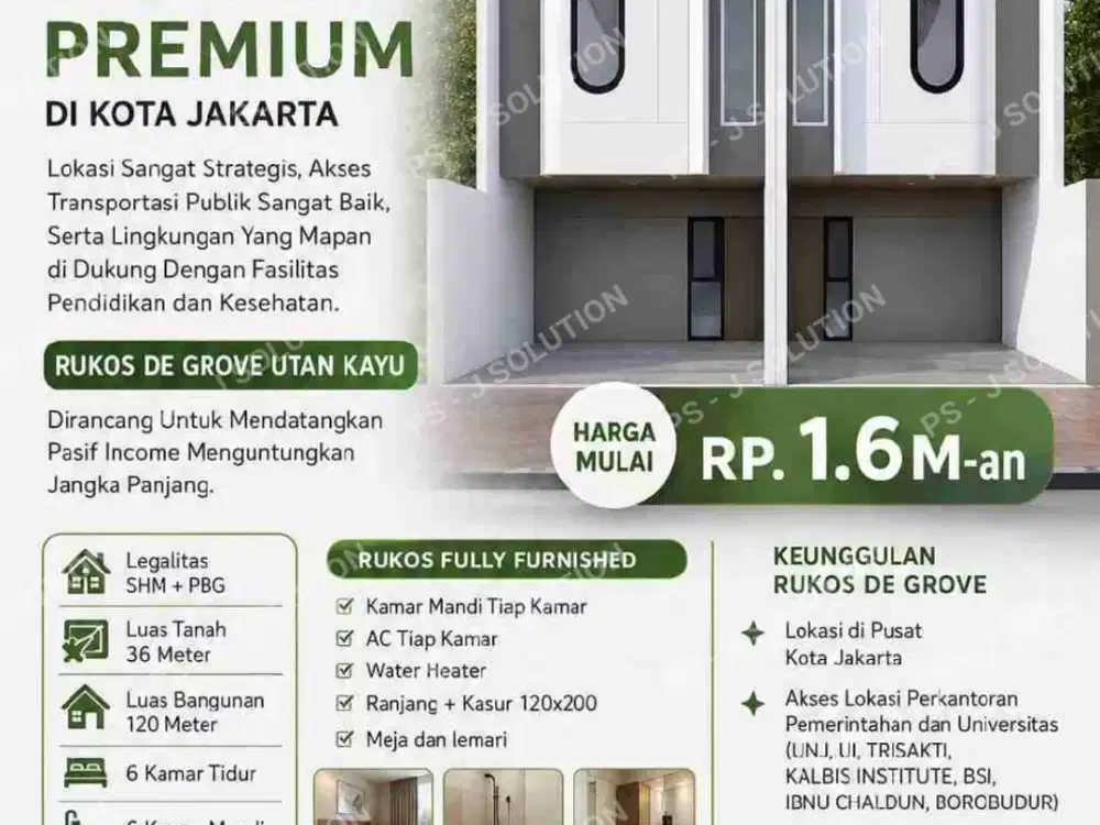 RUMAH KOST BARU FURNISHED NEARBY UNJ