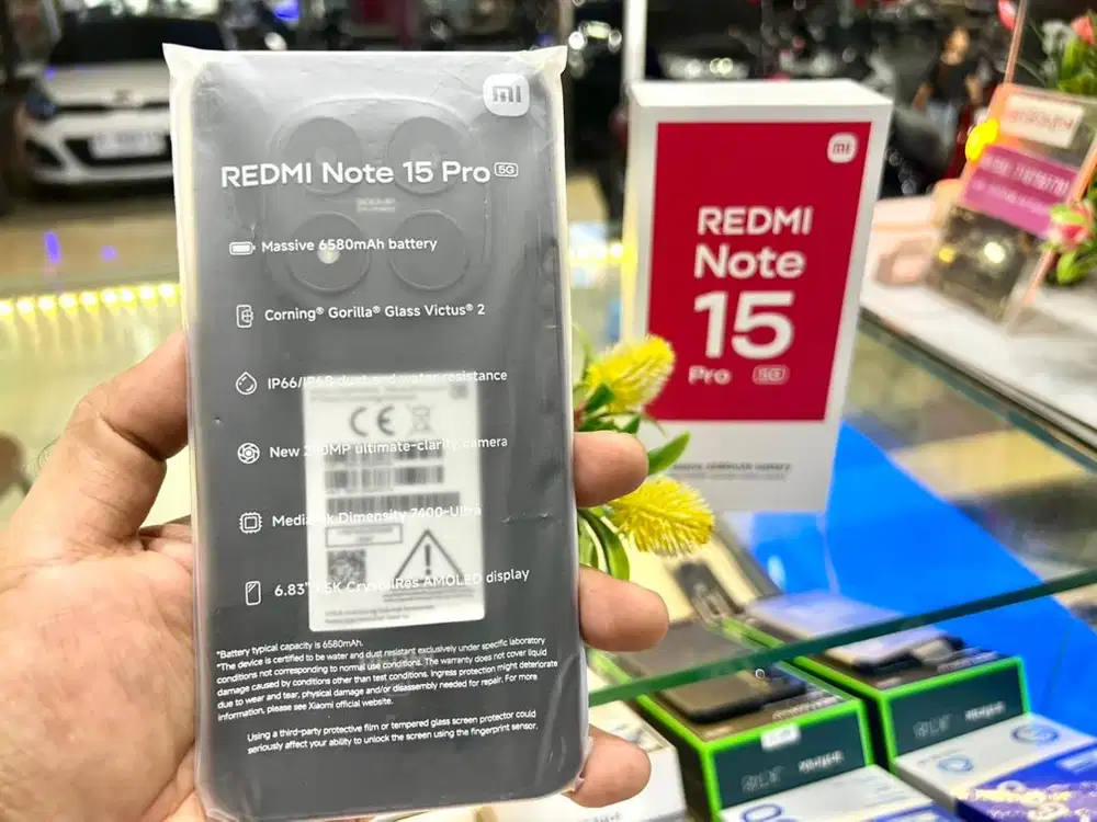 REDMI NOTE 15 PRO 5G RAM 8+8/256GB  CUMA OPENBOX GARANSI RESMI 1 TAHUN