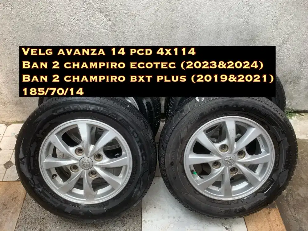 Velg dan ban 14 allnew avanza pcd 4x114