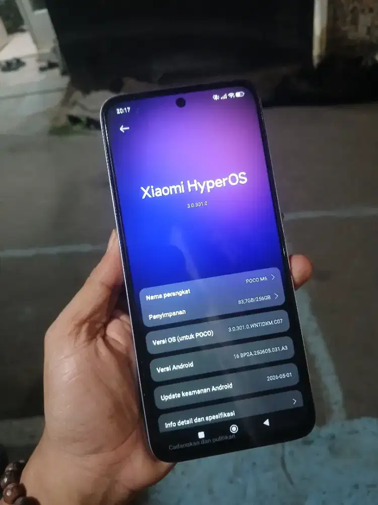 Poco m6 4G 8/256 batangan mulus