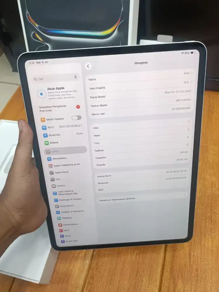 Apple iPad pro M5 Second iBox