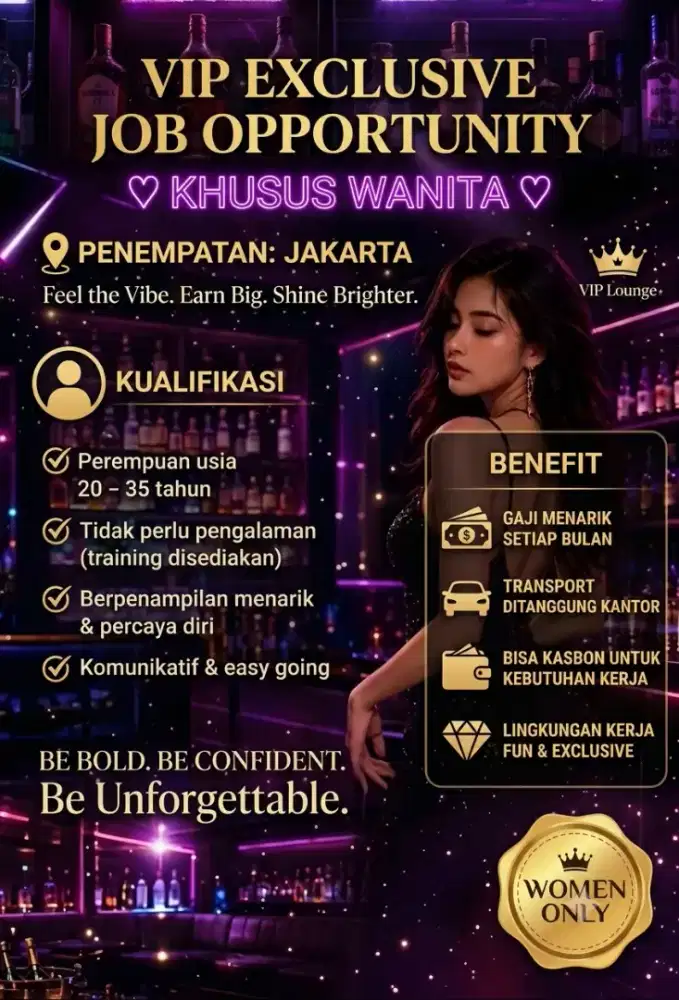 Job Opportunity Women Only