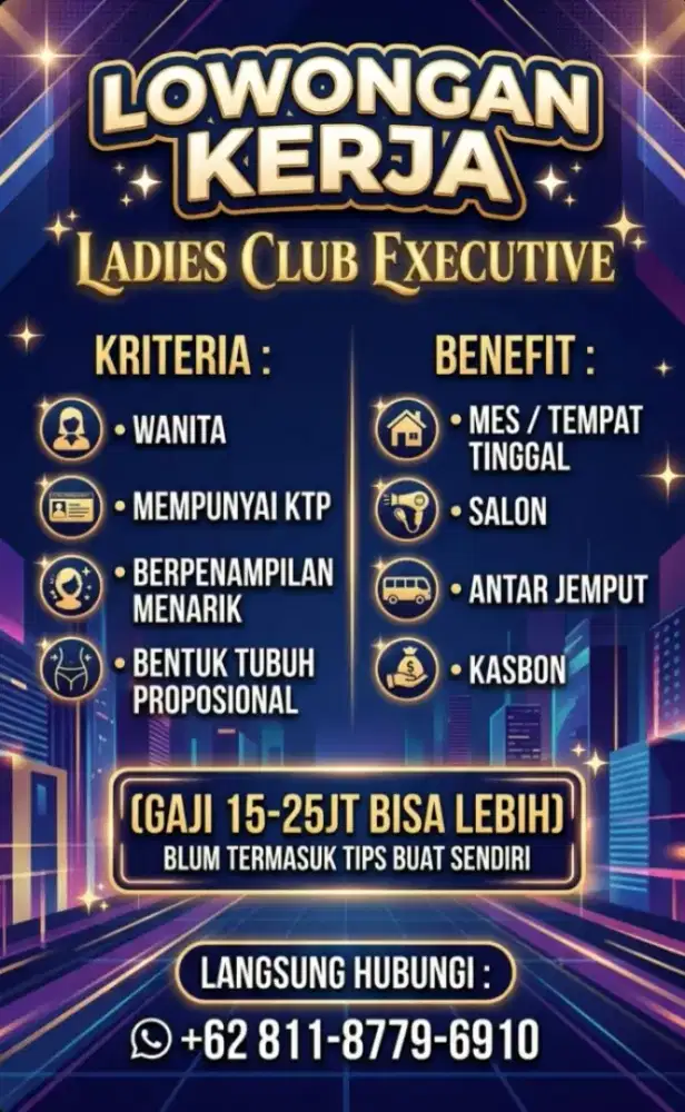 LOWONGAN LADIES CLUB EXECUTIVE