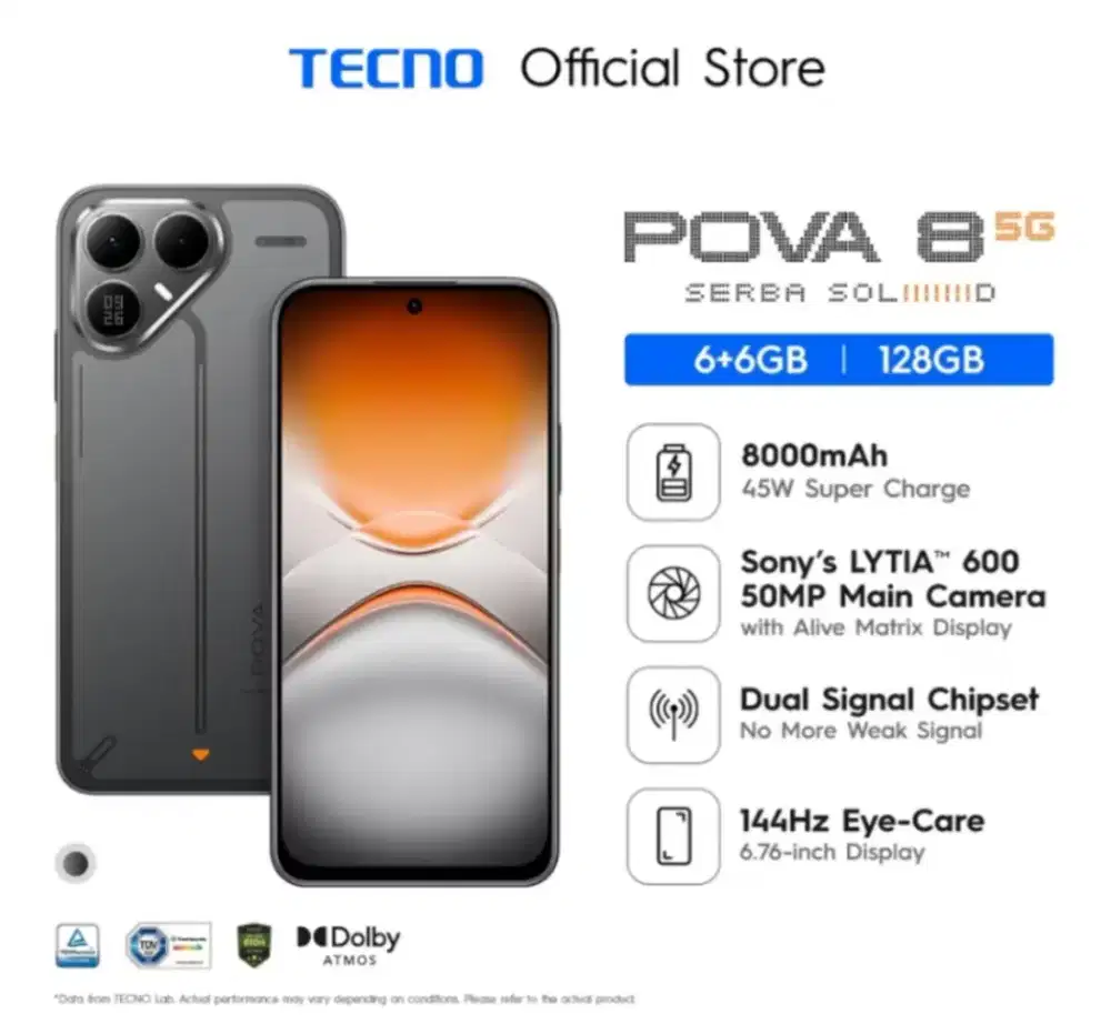 Pova 8 ready 6/128