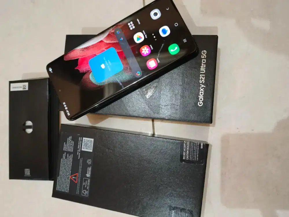 Samsung S21 Ultra 16/512 Sein fullset mlusss 98%, lncar jayaa joss
