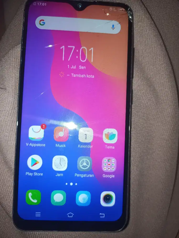 vivo y95 ram 4 minus retak 4 helay