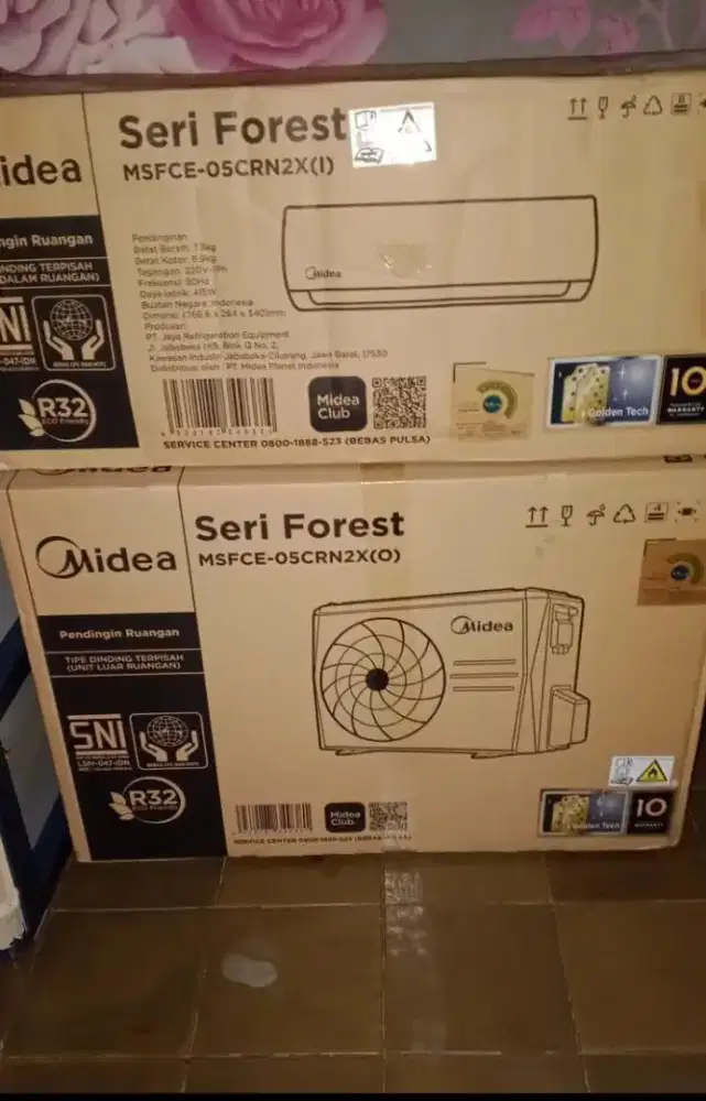 Dijual ac midea 1/2 PK