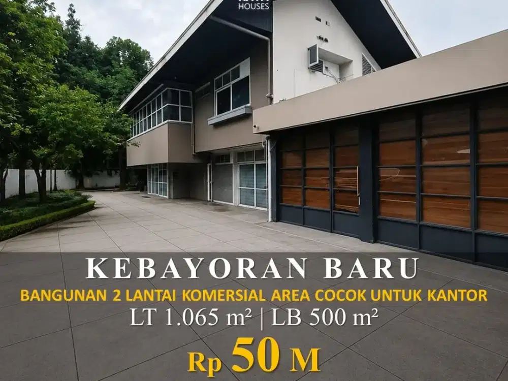 Dijual Gedung 2 Lantai Kebayoran Baru 500m2 50M Nego