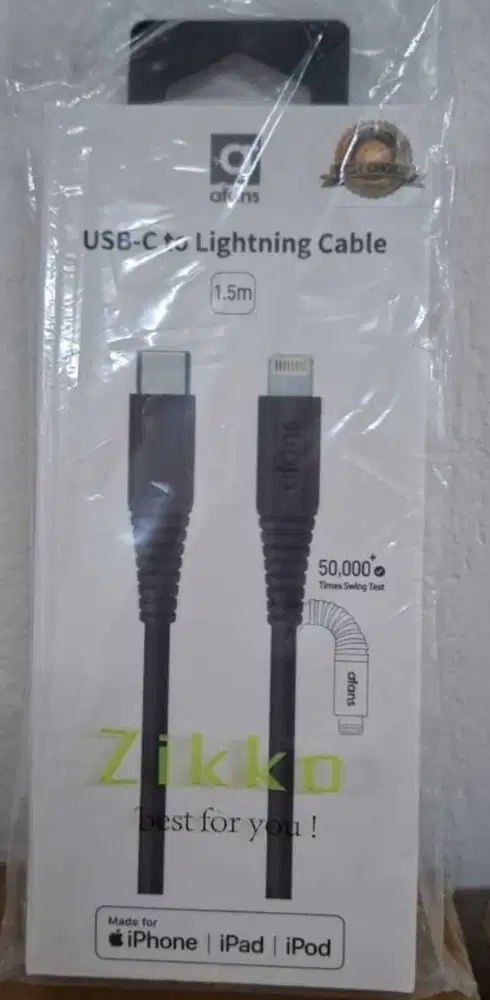 Jual kabel tipe c lighting