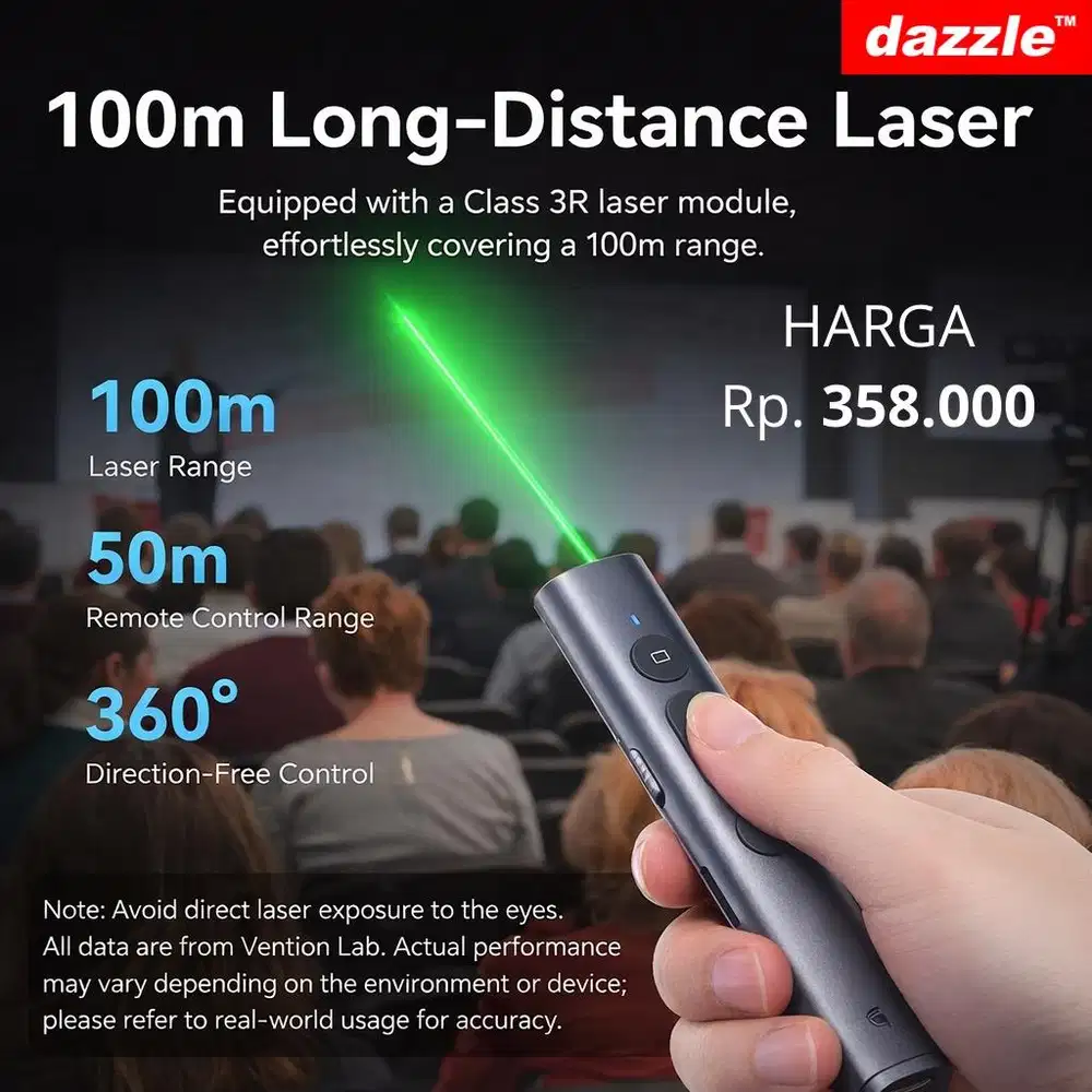 Pointer Vention Green Laser KQJHO