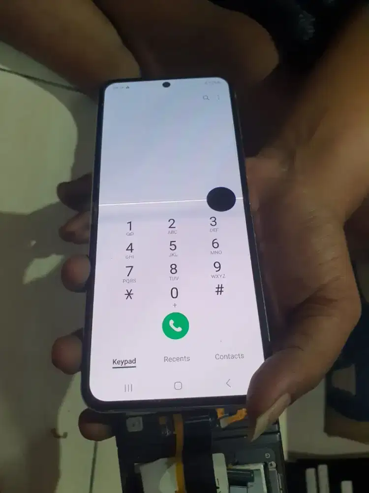 LCD SAMSUNG GALAXY Z FLIP 5 ORIGINAL MINUS TOMPEL GARIS FUNGSI NORMAL