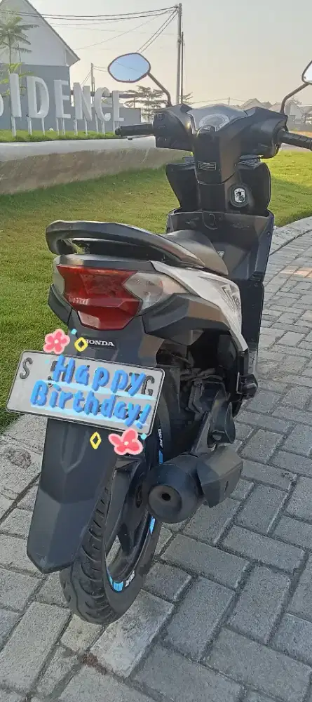 Jual beat 2013 biru putih lengkap