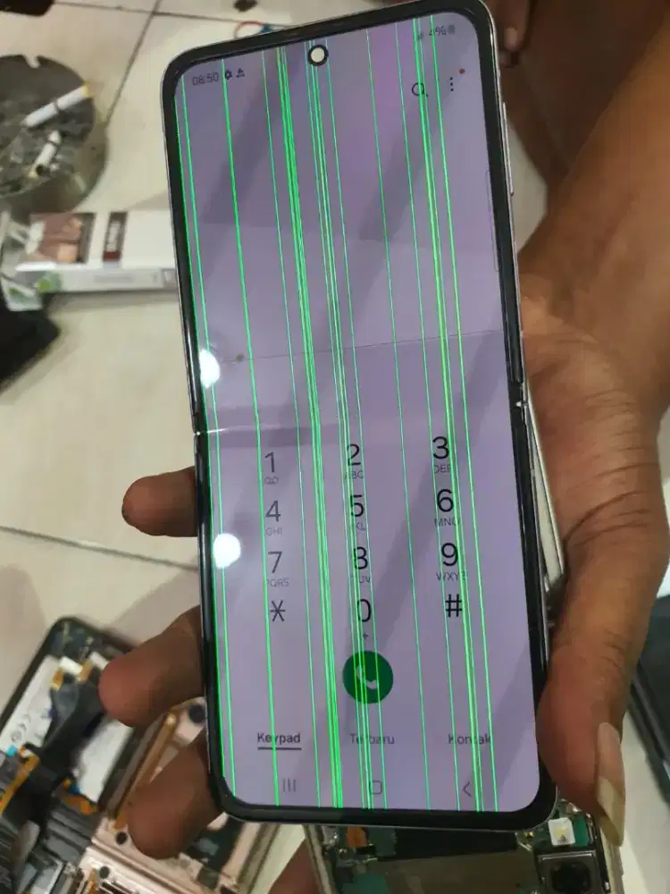 LCD SAMSUNG GALAXY Z FLIP 4 ORIGINAL MINUS GARIS FUNGSI NORMAL