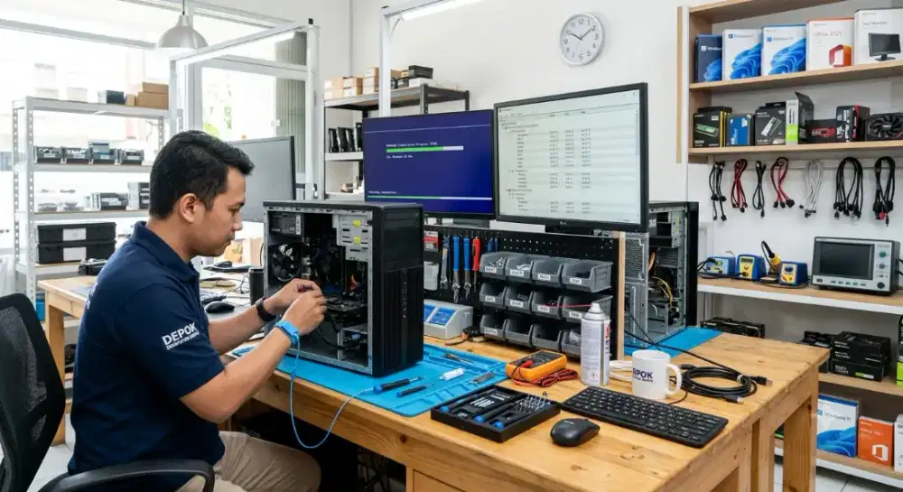 Perbaikan CPU dan instalasi Sofwares