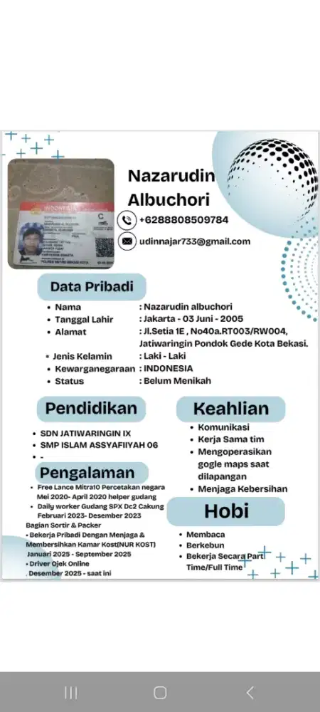 Sedang mencari pekerjaan